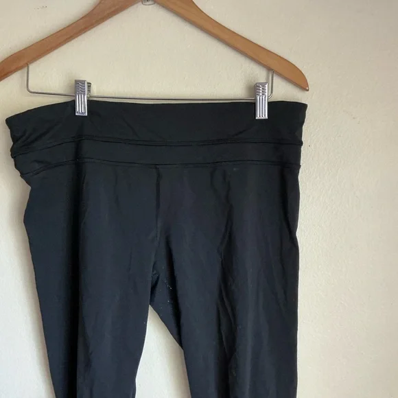 lululemon athletica Black Leggings drawstring run inspire size 12 - Picture 2 of 6